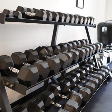 Dumbells in Gym, Strength and Conditioning classes in athens, ga